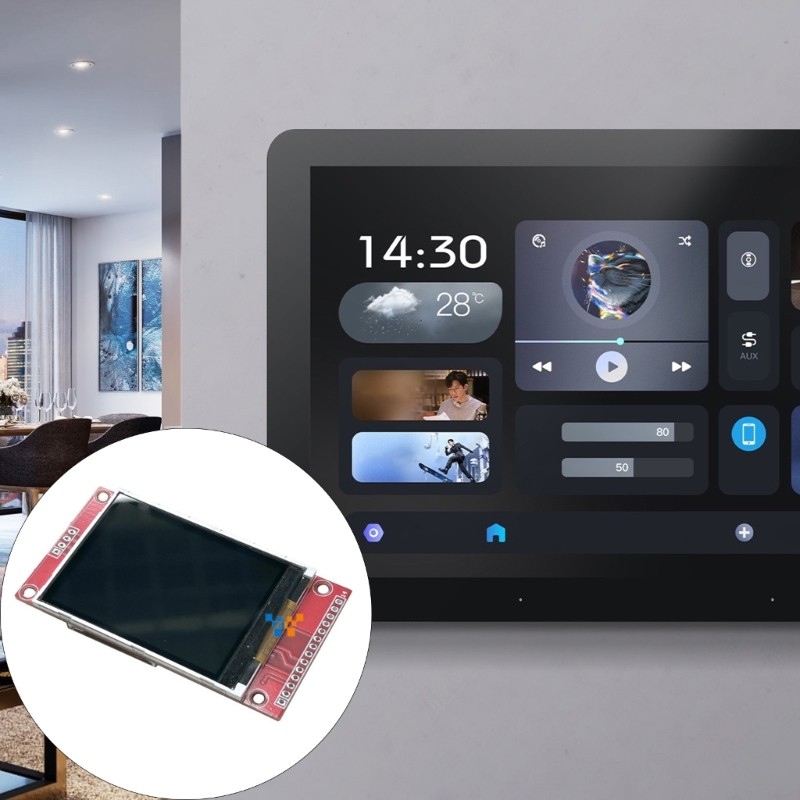 NAMA Full Color 240x320 TFT Display Module Optimized สําหรับ Microcontroller Integration