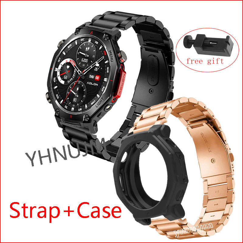 Aolon NEO สายนาฬิกาอัจฉริยะ สายสแตนเลสสําหรับ Aolon NEO Smartwatch Case cover ปกป้องหน้าจอ