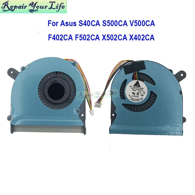 โน้ตบุ๊ค Cooler พัดลม CPU สําหรับ Asus X502CA X402CA S400CA S500CA V500CA F502CA F402CA KSB06105HB-B