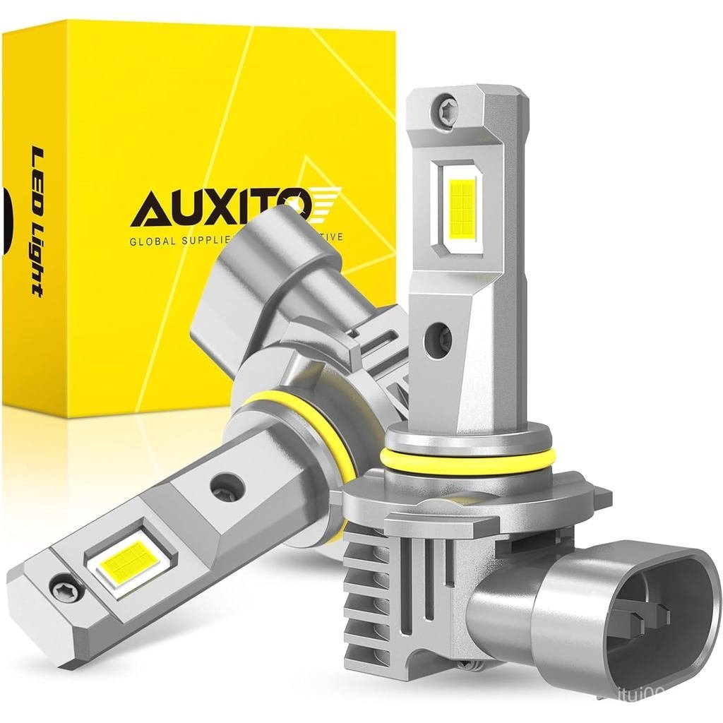 AUXITO 9005/H B3 หลอดไฟ, หลอดไฟ Brighter หมอก 900%, 6500K Cool White, Plug and Play, Canbus Ready, 5