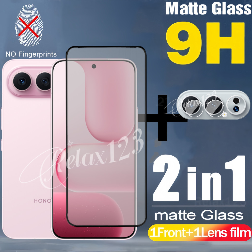 สําหรับ Honor 500 Pro 5G 2025 2in1 Matte Frosted Glass และเลนส์ฟิล์มสําหรับ HONOR 500 500Lite 500Pro