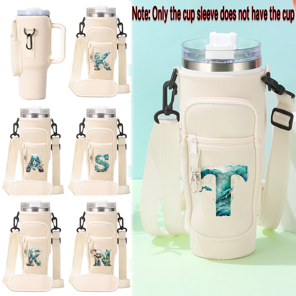 ใหม่แก้วน้ําแขนหลักฐาน Outdo Ptable Cup Pouch school office Tumbler crossbody bag กระเป๋าใส่ขวดน้ํา 