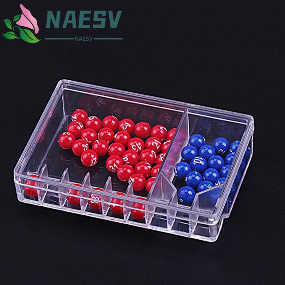 NAESV Lucky Lottery ของเล่น 5+2 6+1 เกมปาร์ตี้แบบพกพาอ่านง่ายตัวเลขความบันเทิง Jackpot Shake Ball Ba