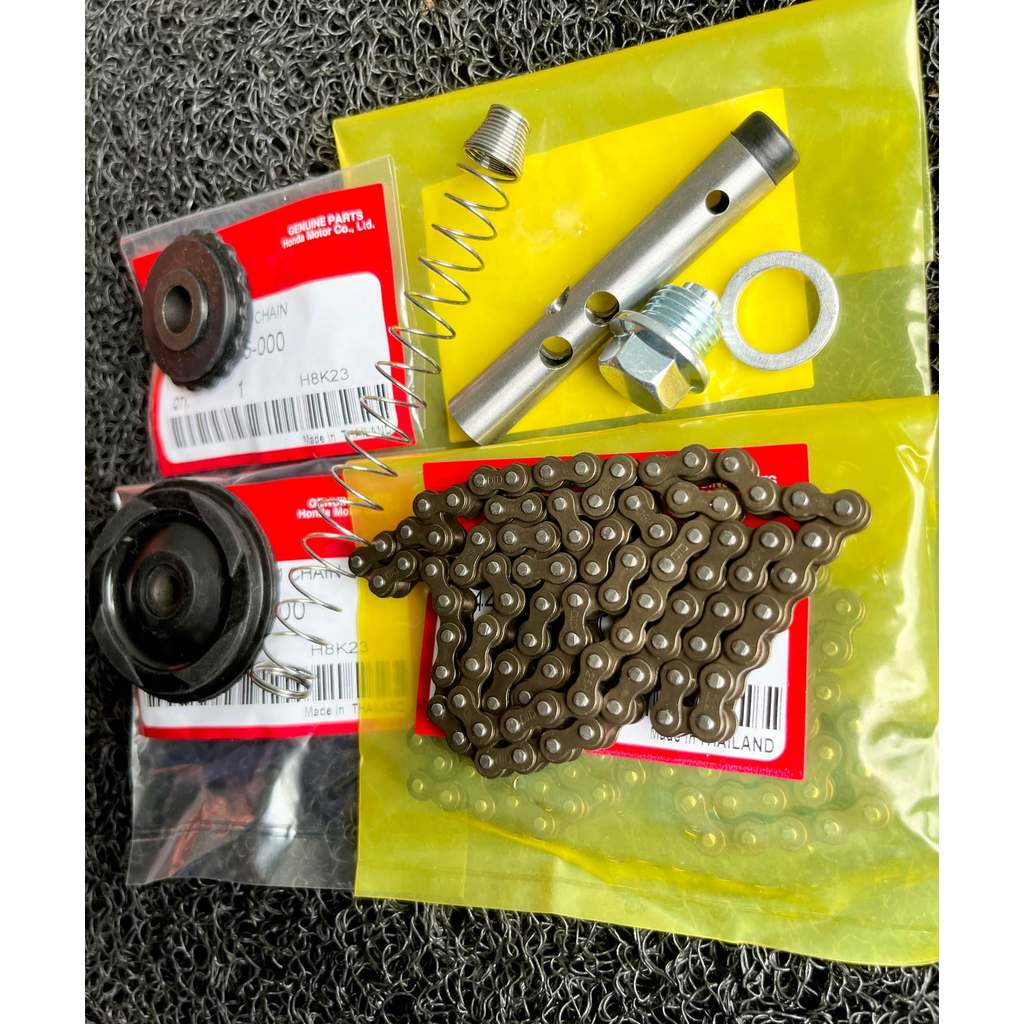 TH-Living ชุดโซ่ราวลิ้นเวป100/100s 88ข้อพร้อมเปลี่ยน โซ่88ข้อ+ยางกลิ้ง+ยางกด+กระบอกดันโซ่