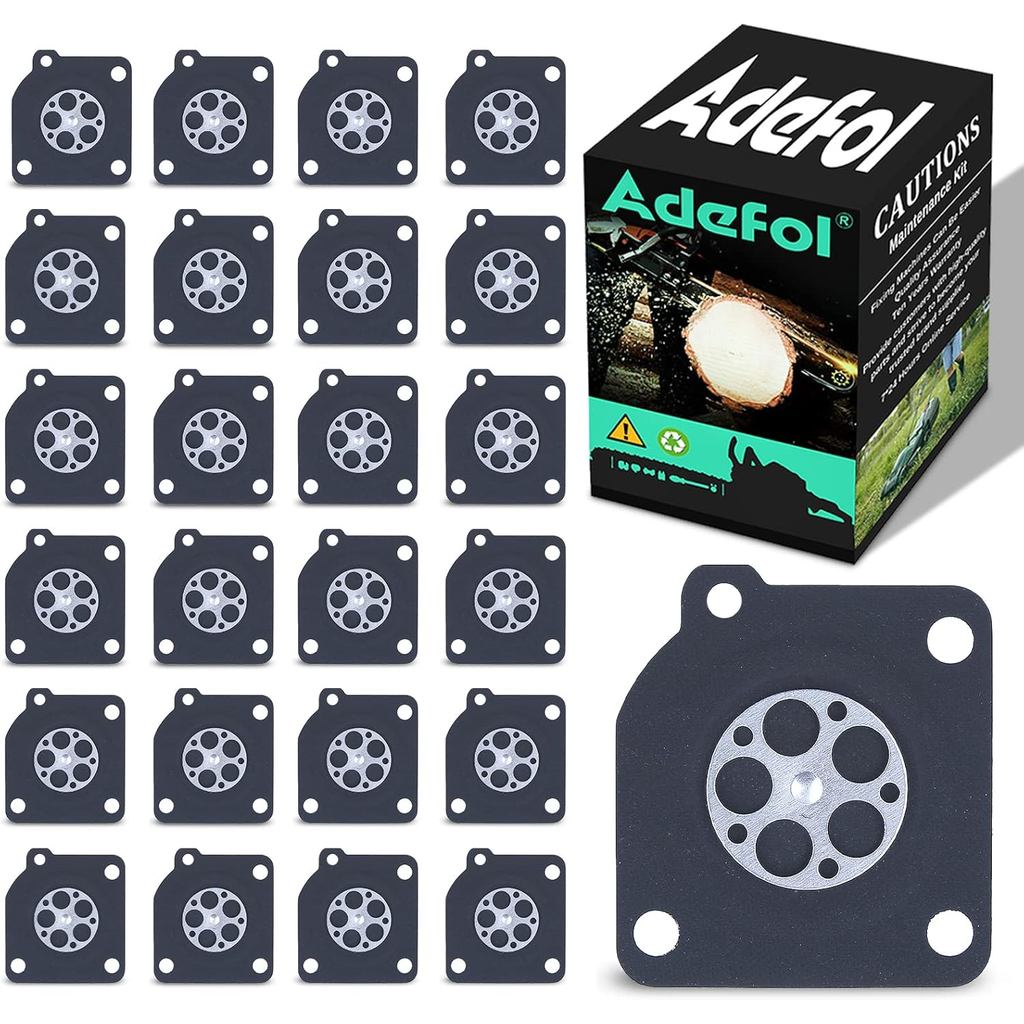 Adefol A015006 คาร์บูเรเตอร์วัดไดอะแฟรม 25 pcs Replacment สําหรับ ZAMA C1-M2B C1S-E1 C1S-E2 C1S-H4A 