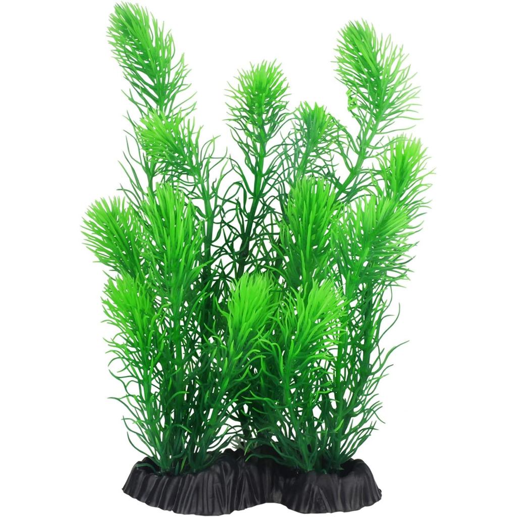 MyLifeUNIT Aquarium Plants, Artificial Aquarium Decorations for Fish Tank Decor, Pack of 4