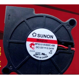 SUNON 5015 ยี่ห้อใหม่ 12V MF50151VX-B00C-A99 2.04W พัดลมระบายความร้อน Blower