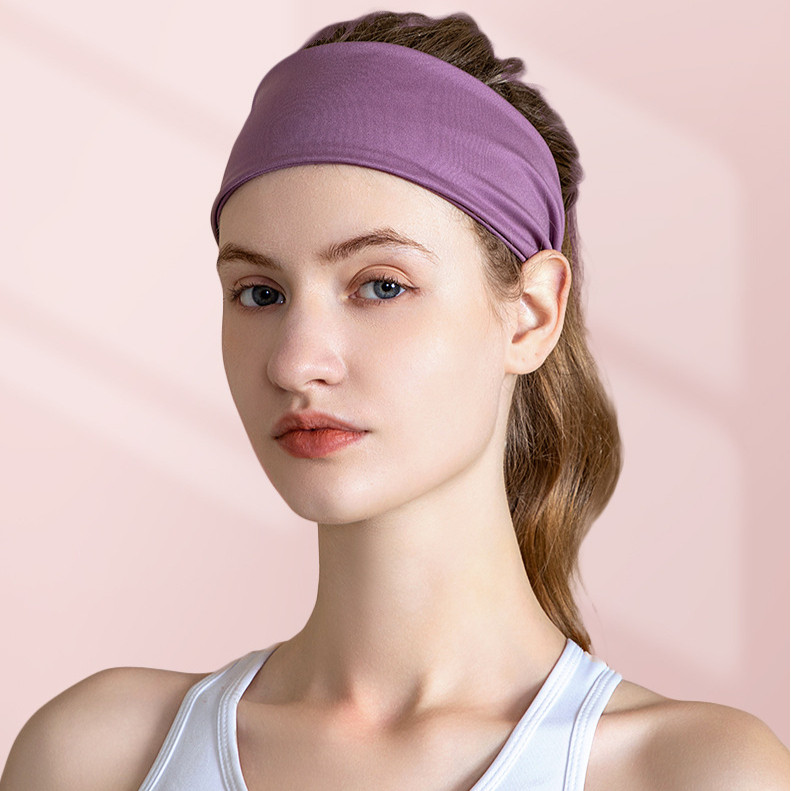 Exercise Hair Band Running Sport Headband Nylon High Elastic Non-Slip Antiperspirant Headband Yoga W