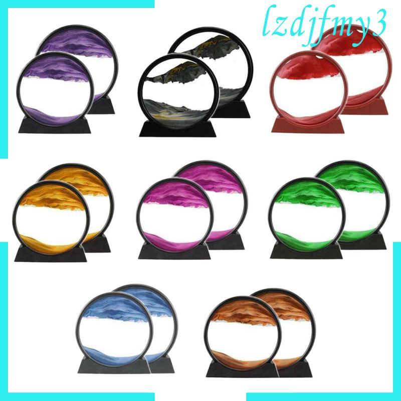 [Lzdjlmy3] Moving Sands Art Picture 3D Dynamic Deep Sea Sand-scape Flowing Sand Art