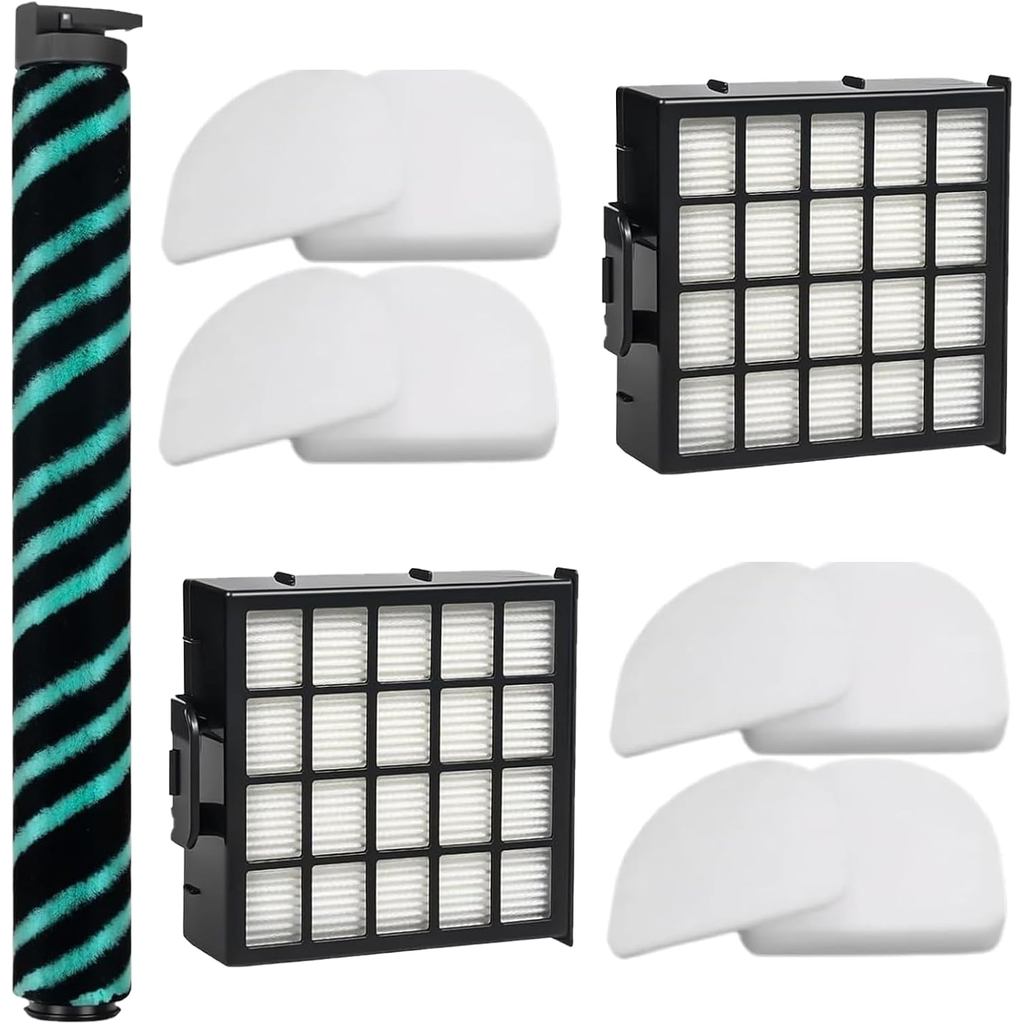 AZ4002 AZ4002W AZ4000 AZ4000C ชุดเปลี่ยนไส้กรองสําหรับ Shark Power Detect Upright Cleaner, 1 แปรงลูก