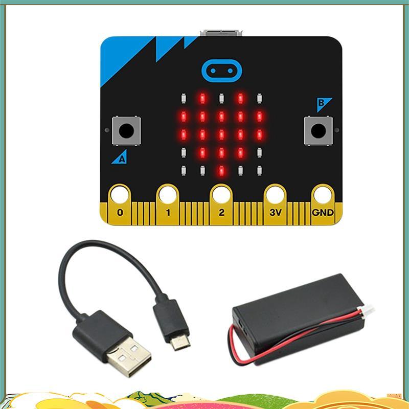V1.5 บอร์ดพัฒนารถสมาร์ทชุด/Qtruck/Python Education Microbit หุ่นยนต์ตั้งโปรแกรมได้สําหรับ DIY