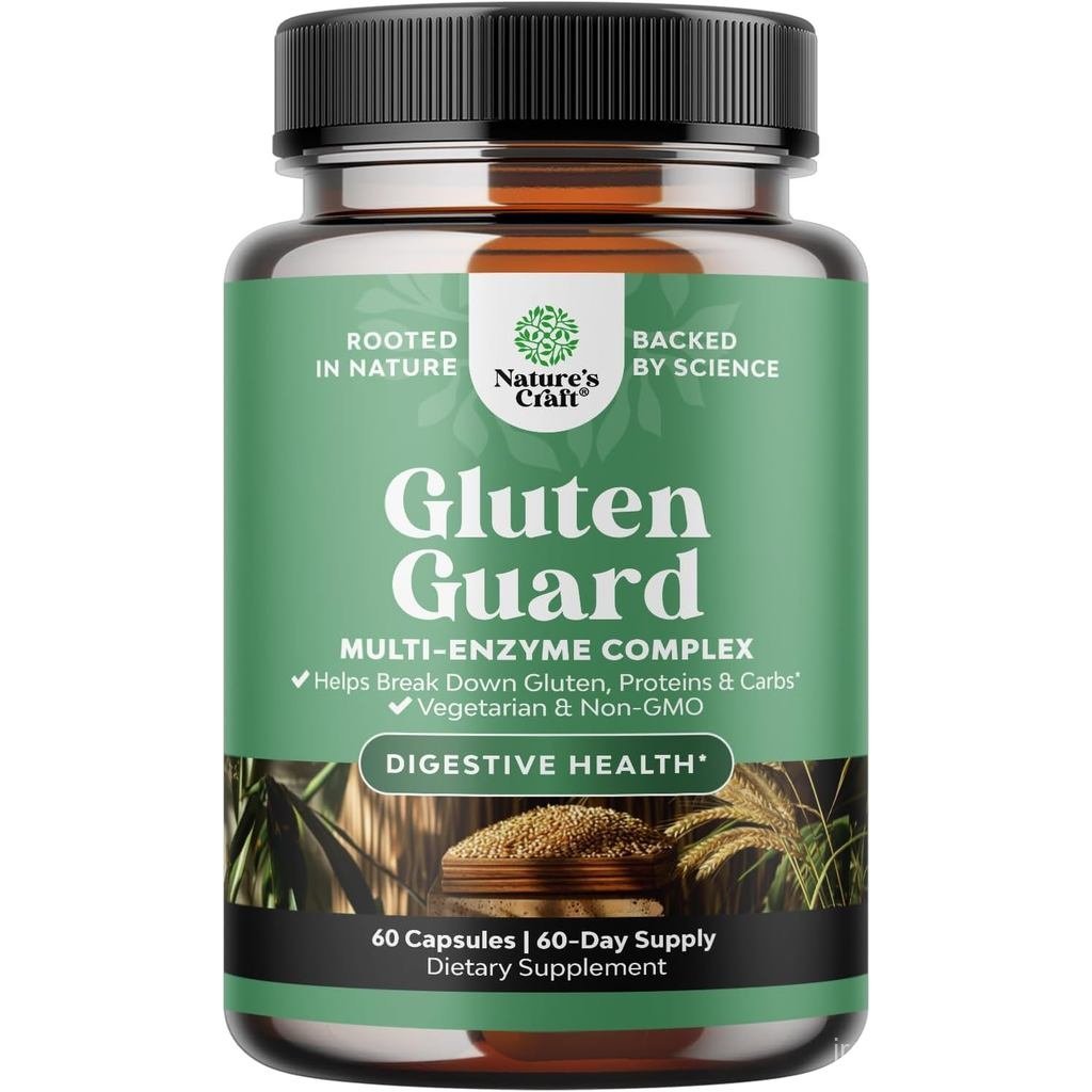 Fast Acting Gluten Digestive Enzymes for Intolerance - Gluten Digestive Enzymes for Gut Health &