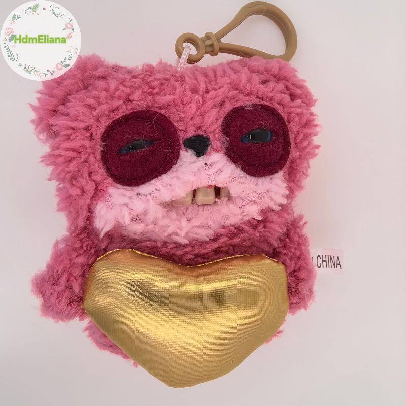 HdmEliana น่าเกลียดมอนสเตอร์ฟันเดิมของเล่นตุ๊กตา-ฟันตาเสือดาวพิมพ์ตุ๊กตาพวงกุญแจจี้ของขวัญร้อน TH - รูปที่ 5