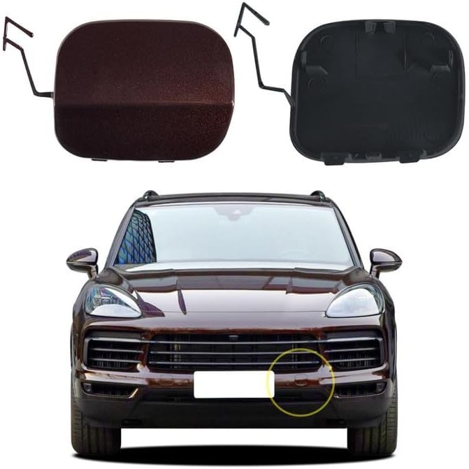 รถกันชนหน้าตะขอลากจูงใช้งานร่วมกับ Porsche Cayenne 2019 2020 2021 2022 2023 9YA 9Y0 Fit ฐาน GTS S Tu