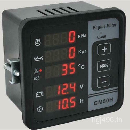 เครื่องวัดวามเร็ว GM50H เครื่องกําเนิดไฟฟ้าควบคุมความถี่จอแสดงผลดิจิตอลอุณหภูมิน้ํามัลติฟังก์ชั่นควา