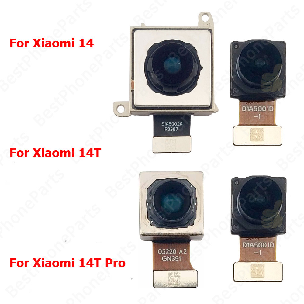 กล้องด้านหลังสําหรับ Xiaomi Mi 14 Mi14 14T Pro 14TPro กลับโมดูลกล้อง Flex Backside View เปลี่ยนอะไหล่