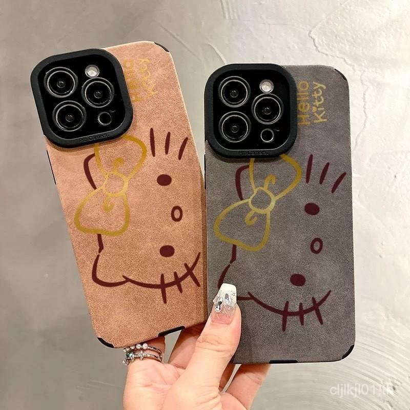 Kitty cat big FaceสําหรับIphone 14 16 17 15 11 13 12 12pro 15PLUS 14PLUS XSMAX 7/8Plusเคสโทรศัพท์หนั