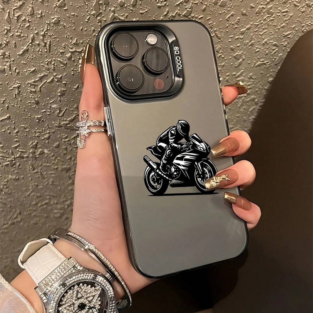 Realme กรณีกีฬารถจักรยานยนต์ Racer Motif สําหรับ 5/5i/6i/C3 7 8 9i C2/A1K C11 2020 C12/C15 C20/C11 2