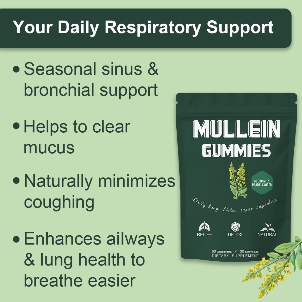 MULLERIN GUMMIES RespiratorySupport Mucusลดปอดช่วยนอนหลับ