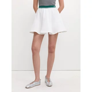[Pomelo] กระโปรงทรงบานขอบสีตัดกัน / Contrast Trim Flare Skirt