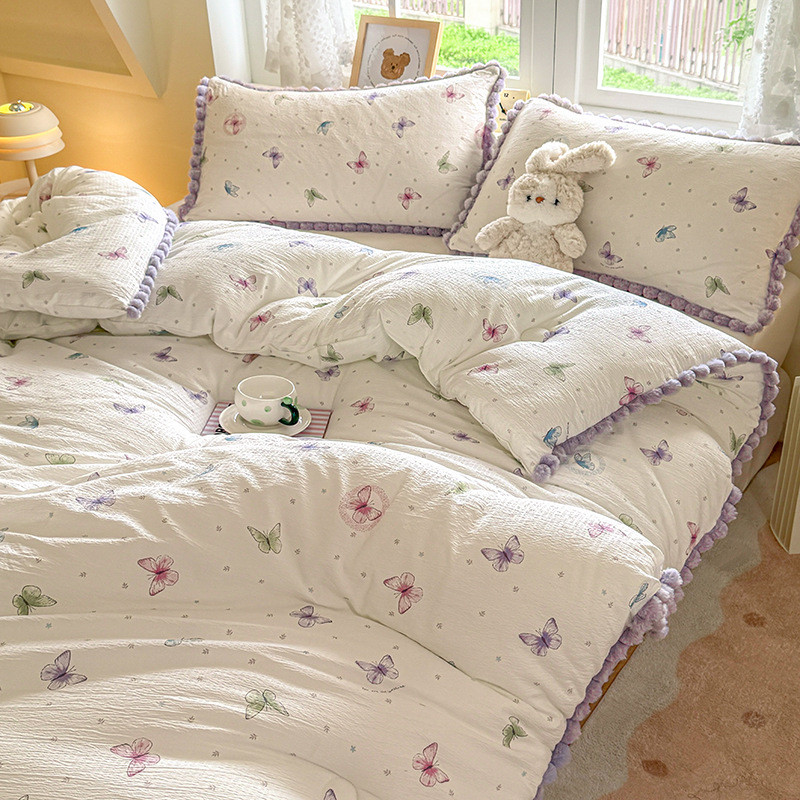 พร้อมสต็อก จัดส่งที่รวดเร็ว5 ฟุต/6 ฟุต 180x220ซม-2.8กิโลกรัมฤดูหนาวรูปแบบใหม่ลูกไม้ฤดูหนาวผ้าห่มหนาอ