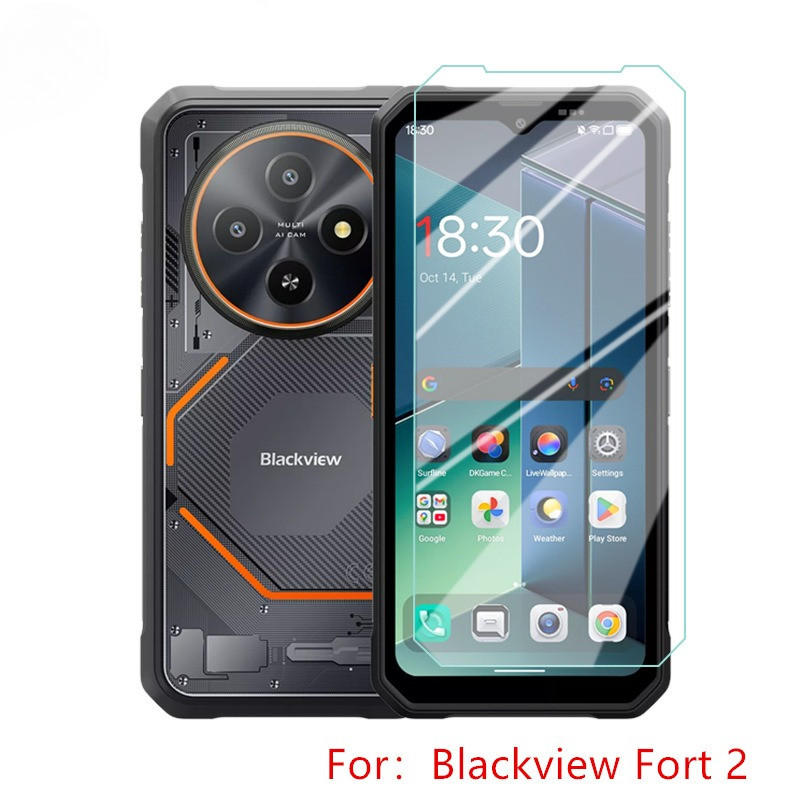 9H กระจกนิรภัยสําหรับ Blackview FORT 2 1 ป้องกันหน้าจอโปร่งใสฟิล์มนิรภัยสําหรับ BV FORT2 FORT1 ฟิล์ม