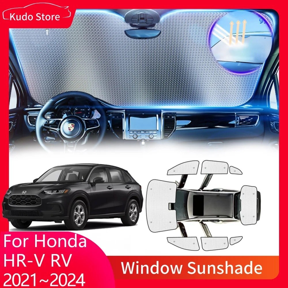 ครอบคลุมเต็มรูปแบบสําหรับHonda HR-V RV3 RV4 RV5 RV6 2021 2022 2023 2024 ม่านบังแดดรถยนต์ด้านข้างWind