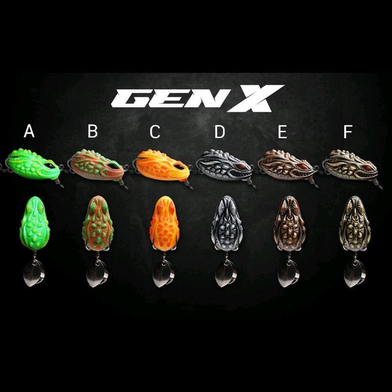 【Fast shipping】กบยางGEN-X 3.2cm 6.5g. พร้อมชุดเบ็ดFGS+เบอร์1 FISHINGEZ