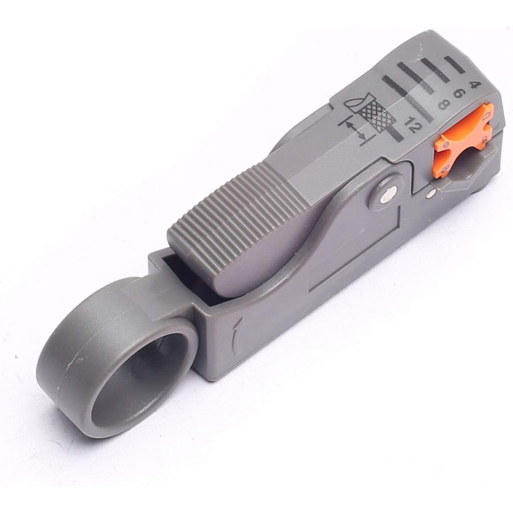 DEVMO Cable Stripper Coaxial Wire Coax Stripping Tool RG6 RG11 RG58 RG59 Universal