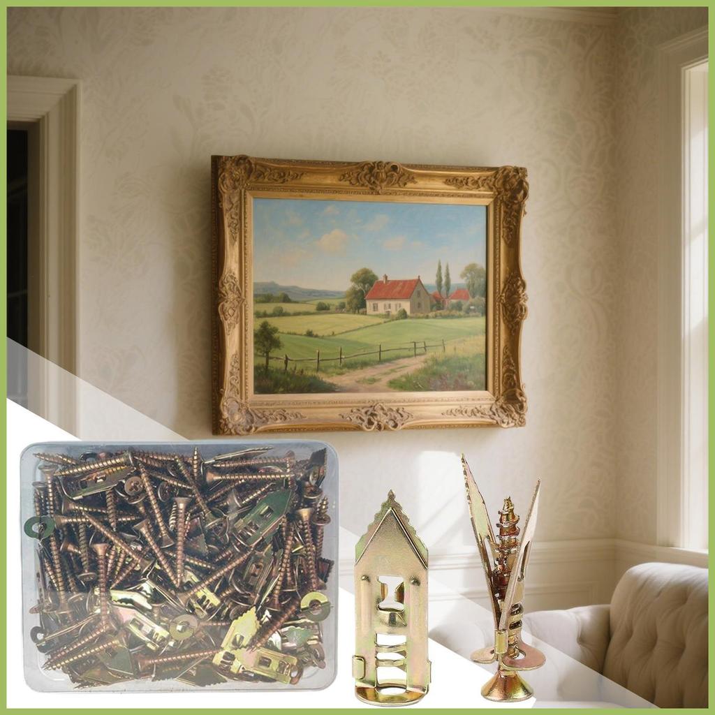 Drywall Anchors Self เจาะ Drywall Anchors สกรูชุดที่สมบูรณ์พร้อมการออกแบบนวัตกรรมสําหรับการซ่อมแซม y