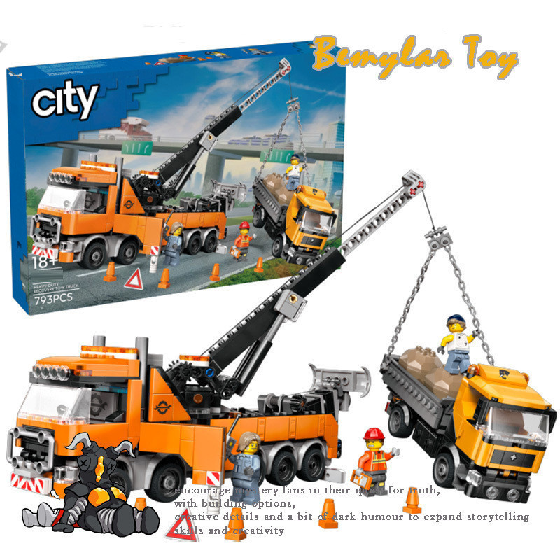 Bemular Hobby BM1X Bemular Hobby BM1X ใช้งานร่วมกับ CITY 60467 รถบรรทุกพ่วงบล็อกตัวต่อ EC2