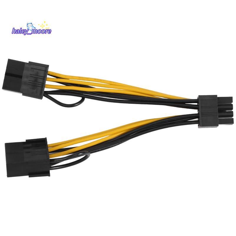 [ส่วนลด H]8Pin to Dual 8Pin(6+2) สายไฟ GPU สายไฟสําหรับ K80 M40 M60 P40 P100