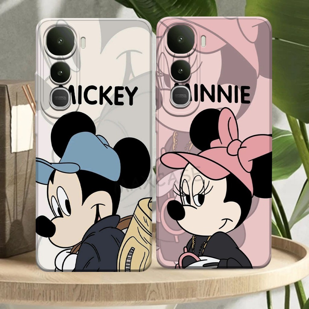 M0P Softcase Hp Vivo Y400 ล่าสุด 2025 Mickey Motif - เคส Hp น่ารัก - เคส Hp ปัจจุบัน - กล้องซิลิโคน 
