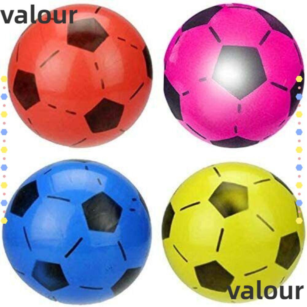 VALOUR ฟุตบอลเป่าลม, เกมกลางแจ้ง Matching Training Children Soccer Ball, Training Ball Rubber Sports Beach Elastic Balls Outdoor
