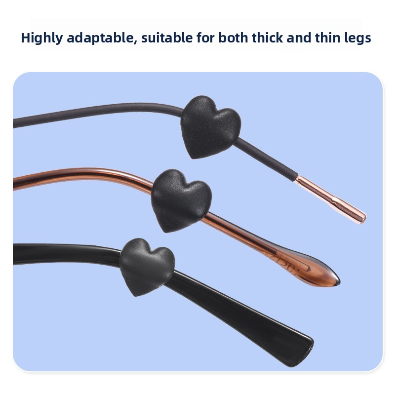 แว่นตามาตรฐานเด็กและเยาวชน แบบ Love สไตล์ ทำจากซิลิโคน ป้องกันการตกและการเลื่อน - รูปที่ 2