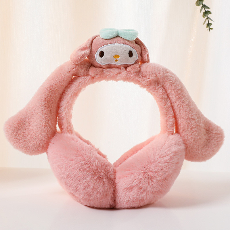 ที่ปิดหูลายการ์ตูนใหม่ ที่ปิดหูแบบพับได้พร้อมตุ๊กตาขนนุ่มให้ความอบอุ่นสำหรับฤดูหนาว เนื้อสัมผัสอ่อนนุ่ม - รูปที่ 6