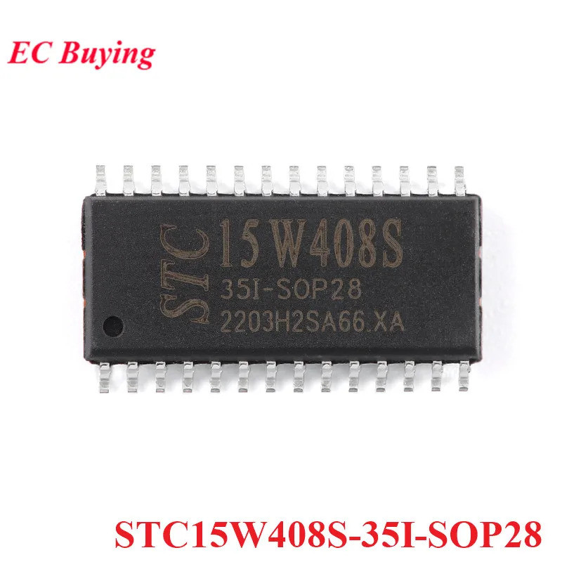 5pcs STC15W408S STC15W408S-35I STC 15W408S SOP28 ชิปเดี่ยว Enhanced 1T 8051 Microcontroller MCU IC C