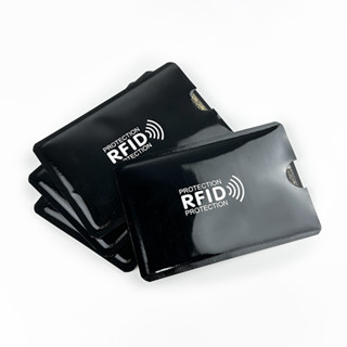 เลเซอร์ซิลเวอร์ ปลอกป้องกัน RFID สำหรับบัตรเครดิตและบัตรประช…