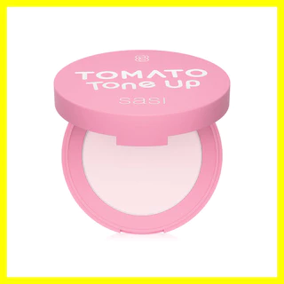 SASI Tomato Tone Up Compact Powder 4.5g แป้งอัดแข็งมะเขือเทศ ศศิ อัพผิวเนียนใส แลดูอมชมพูกระจ่างใส พร้อมคุมมันนาน.