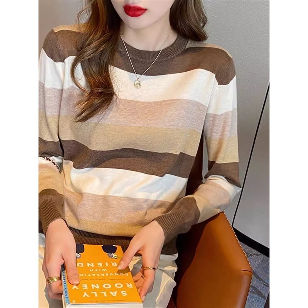 88009 เสื้อชั้นในผู้หญิงที่มีแถบตัดกัน เหมาะสำหรับสวมใส่ในฤดูใบไม้ร่วง