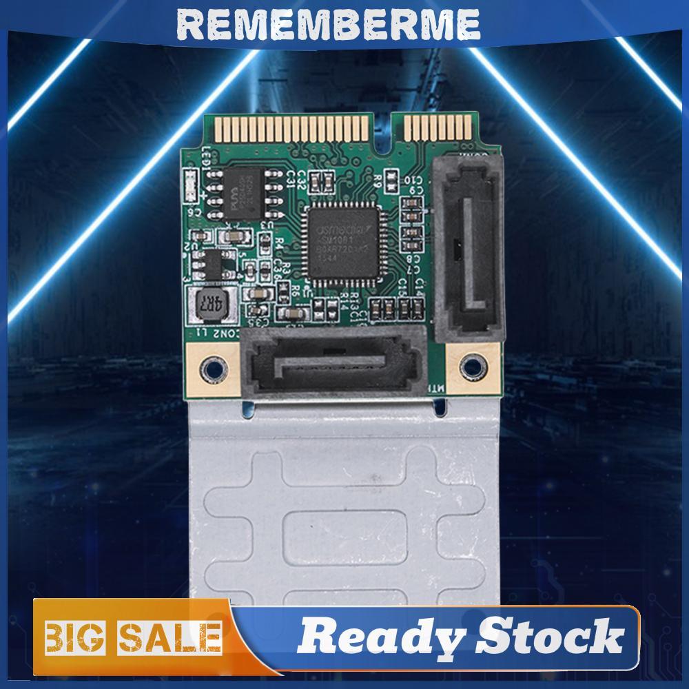 Mini PCI-E ถึง SATA3.0 Riser Card SSD อะแดปเตอร์การ์ด B + M Key 2/4 SATA 3.0 อะแดปเตอร์