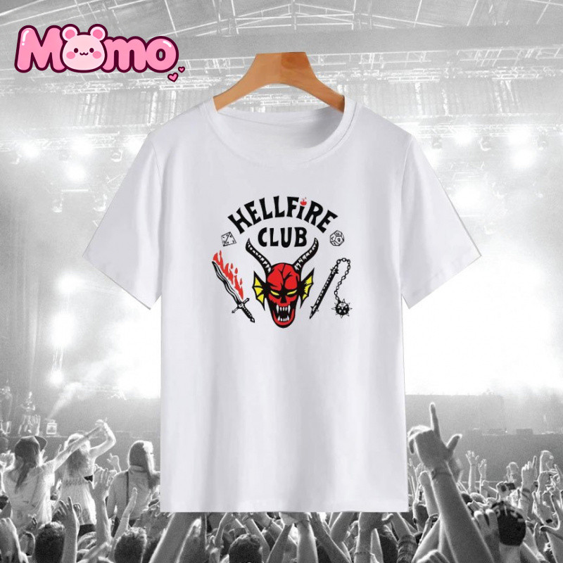 เสื้อยืดลาย Stranger Things Hellfire Club สำหรับเด็กและเยาวชน แขนสั้น ใส่ง่าย อเนกประสงค์ - รูปที่ 5
