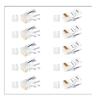 Link US-1002 หัวแลน CAT 6 RJ45 Plug Unshield (1 PACK/10 หัว) US-1002AA รุ่นใหม่ของแท้ 100%