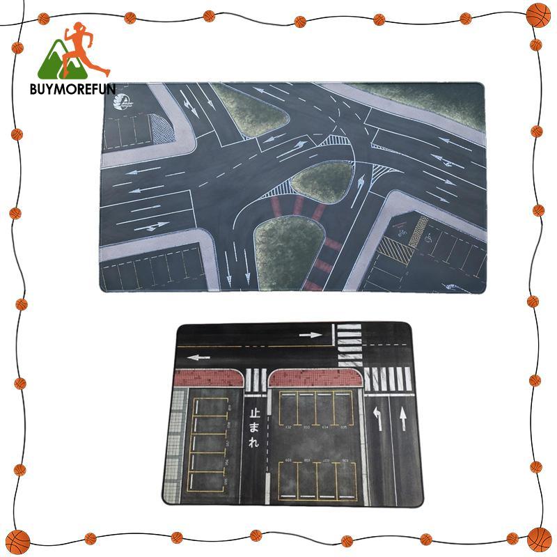 [ซื้อเพิ่มเติมสนุก] 1/64 Scale Parking Lot Pad Mini รุ่นรถโรงรถฉาก Mat Desktop Decor Diecast เค้าโคร