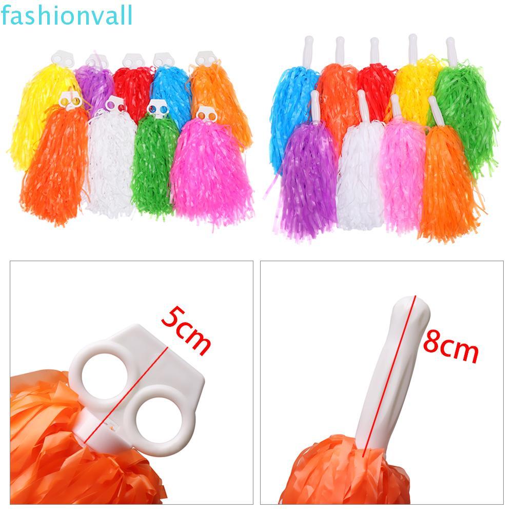 FASHIONVALL 1 คู่เชียร์ลีดเดอร์ Cheering Ball Double hole handle Concert Dress เครื่องแต่งกาย Dance 