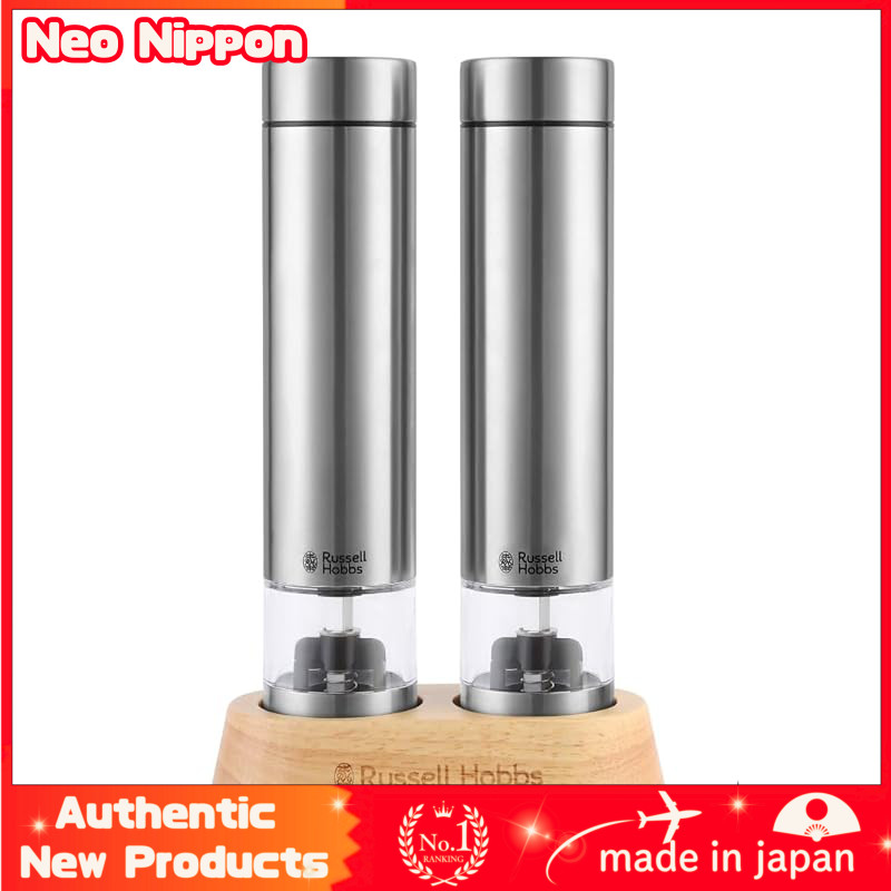 Russell Hobbs Salt & Pepper Mill Mini - Black/White with Extended Warranty