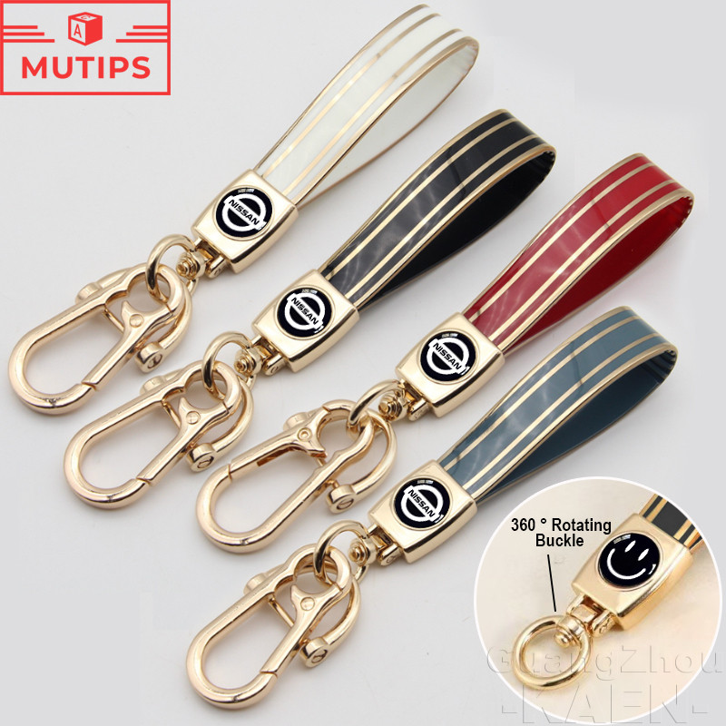Nissan TPU Key Lanyard สายคล้องกุญแจ พวงกุญแจรถ สายรัดข้อมือป้องกันการสูญเสีย โลหะ Key Ring เหมาะสำห
