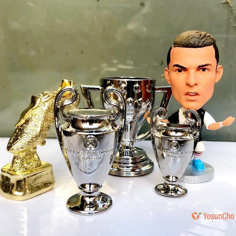 YosunCho] Uefa Champions League Trophy เครื่องประดับลูกฟุตบอล Uefa Europa League Match รางวัล Mini T