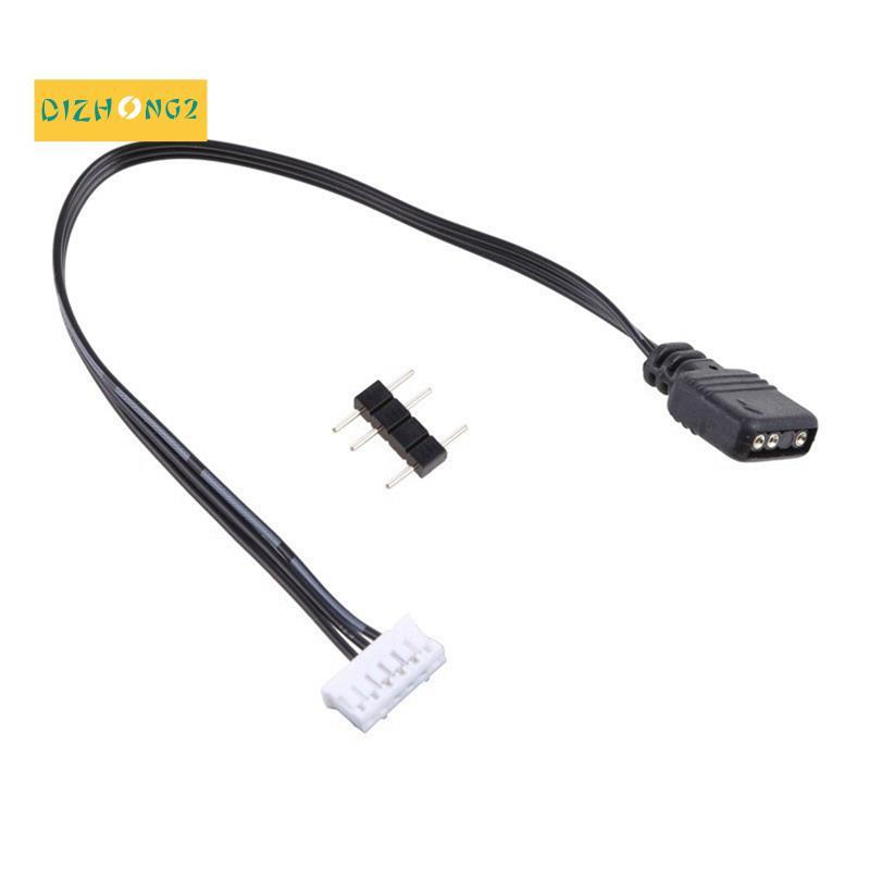 [dizhong2]5V 3 Pin to Small 6Pin 5V 3 Pin to 6 Pin Cable for Fan Controller Adaptor Connector