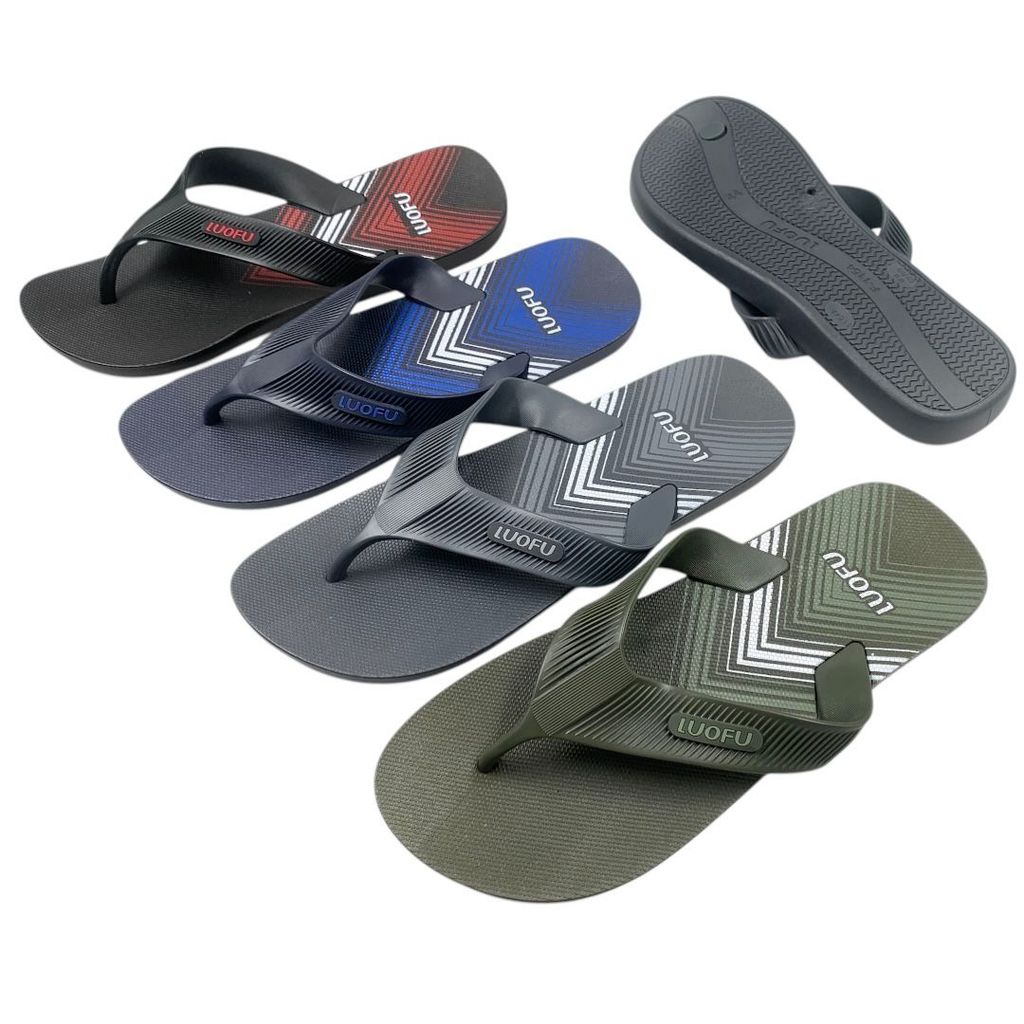 88 LUOFU รองเท้าแตะยางแบบนุ่มน้ําหนักเบาสําหรับผู้ชายนําเข้า F1154-BRE383 (V6)